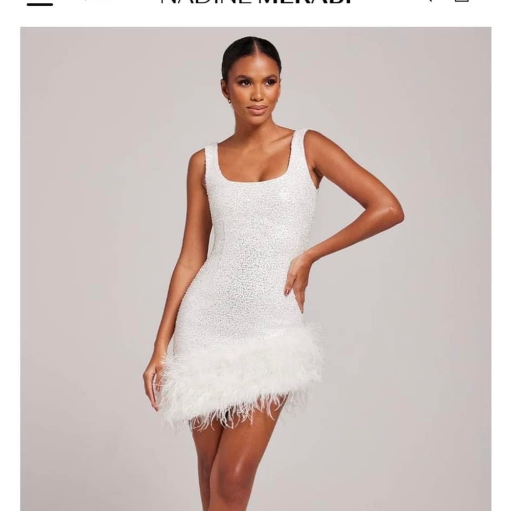 Nadine Merabi Evie White Dress